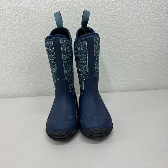 Muck Hale Waterproof Neoprene Blue Trooper Rain Boots Shoes Toddler Kids size 8 - Picture 2 of 6